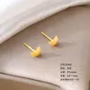 Tachuelas Cocleares de Biocerámica, Simples y de Moda, Pendientes Dulces de Cerámica de Luna, Accesorios Geométricos Modernos Dulces-Cool para Piercing