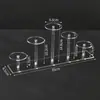 Soporte de Exhibición Personalizado de Acrílico en Forma de Disco para Figuras, Joyería, Almacenamiento de Perfumes, Exhibidor Multinivel para Postres y Pasteles
