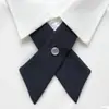 Pajarita de Color Sólido Estilo Tailandés Modelo Básico Jk Uniforme Pajarita Cruzada Accesorio para Camisa Daowu Toluide