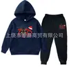 Conjunto de Sudadera de Forro Polar Otoño e Invierno 2025 para Niños y Niñas Conjunto de Dos Piezas de Sudadera Ropa Infantil Sudadera de Manga Larga y Pantalones Deportivos para Niños Pequeños