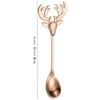 Colher de garfo criativa de Natal 304 Aço inoxidável Elk Fork Spoon Amazon Explosões transfronteiriças Cabeça de veado espessada Sobremesa Colher de garfo