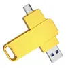 Celular de uso duplo metal USB tipo-c rotativo 128G USB usb3.0 alta velocidade 1/2T grande capacidade 256G512