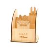 Portalápices de Madera con Logo Personalizado, Portalápices de Madera Práctico para Universidades, Regalo Escolar DIY, Souvenir de Aniversario Escolar y Regreso a Clases de Madera