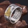 Anillo retro creativo de plata tailandesa envejecida para hombres y mujeres con índice del zodíaco de 12 signos Anillo Accesorios Venta al por mayor