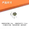 Acessórios de Borla de Nó Chinês de Liga de Prata de Xizang com Ornatos de Contas Budistas de Nuvem e Estrela Lua Atacado