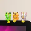 Decoración Creativa para Escritorio de Oficina de Animales Pequeños Estabilizador de Ánimo Figura de Dibujos Animados Adorno para Pantalla de Computadora Alivio del Estrés
