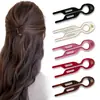 Pasador de Pelo en Forma de U para Peces Pequeños de Gama Alta, Herramienta Perezosa para Peinar el Cabello para Mujeres, Peine para Moños Diarios, Pinza para el Cabello, Accesorio para el Cabello