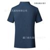 Camisa POLO de Seda de Hielo Suave de Secado Rápido Color Azul Mulan Grupo Fábrica Negocio Manga Corta Color Sólido De Alta Gama Sin Marcas Cuello Solapa
