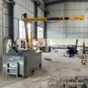 Grúa Eléctrica Hidráulica Pequeña Plegable Móvil para Construcción Decoración Elevación Arena Cemento 2 Toneladas Elevador de Elevación