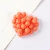 Cuentas Redondas de Color Sólido Acrílico para Niños DIY Hecho a Mano Material para Abalorios Cuentas de Color Primavera Cuentas de Color Caramelo Cuentas Dispersas Venta al por Mayor