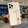 Suporte de amor bronzeador para capa de telefone Apple 15/16/14 Samsung A50/A32/S21, capa protetora de suporte