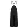 Bestseller de verão eBay Amazon: macacão feminino casual, elegante e estiloso em algodão lavado com calças de perna larga