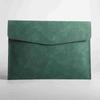 Bolsa de Documentos de Couro Transfronteiriça Pasta para Papel A4 Maleta de Negócios Couro PU Simples Espessada Bolsa para Armazenamento de Recibos Atacado