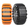 Cadena antideslizante para coche coche SUV furgoneta todoterreno universal de goma nieve no daña la cadena de neumáticos tendón de res engrosado