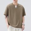 Verano 2025 Nuevo Extraordinario Vestido Camiseta Hombre Manga Corta Verano Bordado Cuello en V