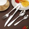 Vajilla de Acero Inoxidable Transfronteriza de Amazon para Comer en Casa, Cucharas para Adultos y Niños, Cuchillos para Bistec Occidentales, Tenedores y Cucharas