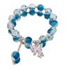 Pulseira Hinton Future Magic Color Butterfly Glaze Feminina Design de Nicho Ins Nova Moda Pulseira de Contas Azul Marinho