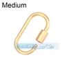 Acessórios para joias DIY mosquetão de parafuso micro-incrustado de cobre puro fivela ajustável para pulseira e colar