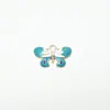 Accesorios de moda europeos y americanos para joyería diy color mariposa accesorios collar pulsera aleación gota aceite accesorios de joyería