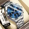 Relojes de Marca Suiza Venta Caliente Transfronteriza Cronógrafo Impermeable Luminoso Relojes para Hombre Transmisión en Vivo Comercio Exterior Modelos Calientes Dropshipping