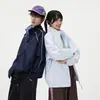 Nuevo producto de primavera y otoño: Chaqueta patchwork con cuello alto para hombre y mujer, marca de moda, prenda exterior dopamina elegante y versátil para adolescentes