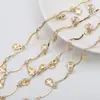 Estilo Coreano Estilo Ins Corrente para Clavícula Pulseira Colar Dourado KC Feminino Simples Elegante Acessórios de Colar Acessórios para Joias DIY