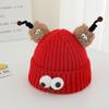 Gorro de Lana de Invierno para Niños Estiloso Divertido Ojos Grandes Tentáculo Gorro Cálido para Bebé Niño y Niña Gorro Tejido Exportación