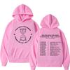 Sudadera con capucha gráfica de la banda coreana Ateez World Tour 2025 para hombre y mujer Ha