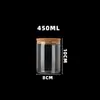 Frasco de Almacenamiento de 80 mm Tubo de Vidrio con Corcho Botella Botella de Vidrio para Té de Flores Botella Sellada para Almacenamiento de Granos de Alimentos Tapón de Corcho