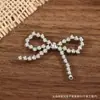 Accesorios de lazo de cuentas plateadas estilo coreano, accesorios para el cabello hechos a mano con cuentas, materiales de decoración para bolsos, materiales de adorno para zapatos al por mayor
