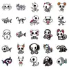 50 Pegatinas de Calaveras de Dibujos Animados, Varias Pegatinas de Calaveras de Animales Pequeños, Decoración Impermeable DIY para Cuaderno y Libro de Contabilidad