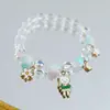 Más Vendido en el Sudeste Asiático: Pulsera de Perlas Trituradas con Temática de Elefante para Mujer, Diseño de Nicho, Pulsera Dulce y Colorida Estilo Bosque al por Mayor