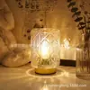 Decoração de Casa Luminária de Mesa de Vidro Moderna Minimalista Alimentada por Bateria Abajur de Folha de Tartaruga Luz Noturna de Ambiente Criativo