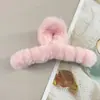 Oufei Le versão coreana do grande clipe de pelúcia de vison outono e inverno parte de trás da cabeça cabelo de coelho clipe de tubarão grampo de cabelo acessórios de cabelo atacado