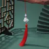 Estilo Antiguo Acetato Conejo de Jade Blanco Borla Accesorios DIY Caja de Regalo de Alta Gama Accesorios para Bolsos Colgante Venta al por Mayor en Stock