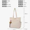 Bolso de Pana para Estudiantes Universitarias, Bolso Tote Casual y Versátil, Gran Capacidad, Bolso de Hombro a la Moda para Clases y el Trayecto