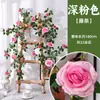 Flor de Rosa Ruyi Simulada Trepadeira Pendurada na Parede Cobertura de Tubo de Ar Condicionado Interno Decoração de Teto de Casamento