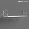 Estante de almacenamiento de pared sin perforaciones, partición de pared montada en la pared junto a la cama, decoración de pared para sala de estar, estante para router, estantería de pared