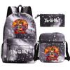 Brand new anime jogo rei 3 PCs set Meninos meninas crianças escola mochila de viagem Shoulder Bag Pencil Case