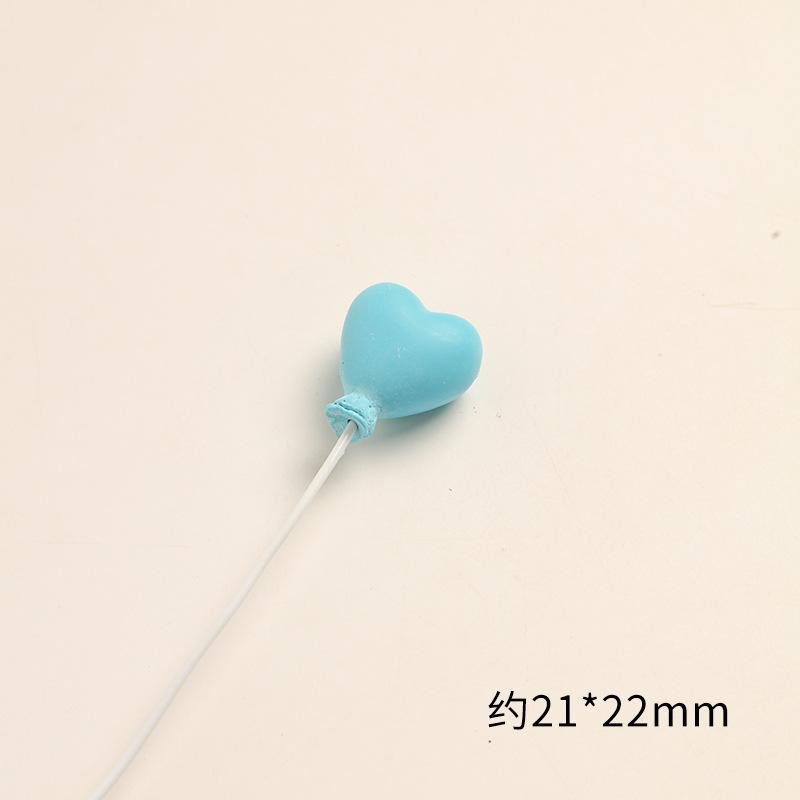 SKU-04-湖蓝色爱心气球 一个