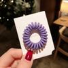 Anel de Cabelo Pequeno de Fio de Telefone Coreano Fosco para Mulheres Adultas Corda de Cabelo Anel de Borracha Fio Tira de Borracha Mori Corda de Cabelo