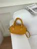 Bolsa de Mão Boston com Textura Tecida de Nicho Transfronteiriça Bolsa Feminina Nova Estilosa Retrô Bolsa de Boliche Bolsa de Ombro Único Transversal