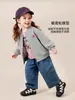 Ropa Infantil Amira 2026 Otoño Nueva Chaqueta de Béisbol con Pájaros Pintados a Mano para Niñas Abrigo Casual Vintage Infantil