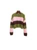 [En Stock] Jersey de Punto de Bloques de Color Versátil Reductor de Edad Estilo Bosque Ropa de Mujer de Alta Gama Personalizable Shenzhen Nanyou