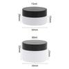 15/30g Tarro de Crema Mascarilla con Forro de Doble Capa pet Plástico Transparente Botella para Crema de Dama Tarro Vacío para Ungüento Blanco