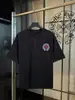 Marca de Tendencia de Comercio Exterior Amazon Nanyou Transfronterizo Ch Cro Camiseta Bordada Original Holgada de Manga Corta Versión Pareja para Hombre