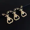 Abrebotellas de Metal con Llavero de Alce Abre Regalo Regalo Práctico Accesorio para Llaves Colgante Estilo Lindo