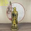 Adorno de Bodhisattva Ksitigarbha de Cobre Latón Puro Estatua de Pie de Ksitigarbha de la Montaña Jiuhua Regalo de Ofrenda para Ancianos para el Salón Budista del Hogar