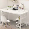 Mesa plegable sin instalación para vivienda de alquiler, escritorio para computadora, escritorio de dormitorio, escritorio de escritura, mesa de comedor para el hogar, mesa de comedor rectangular