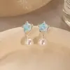 Brincos de concha com franjas frescos e simples com um design único, novos brincos de estilo primavera e verão para mulheres, atacado